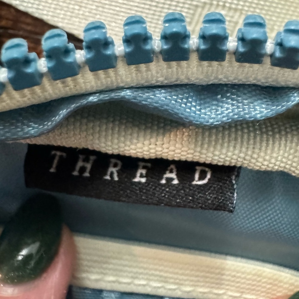 Thread Wallets Blue Patterned Crossbody Bag - image 8